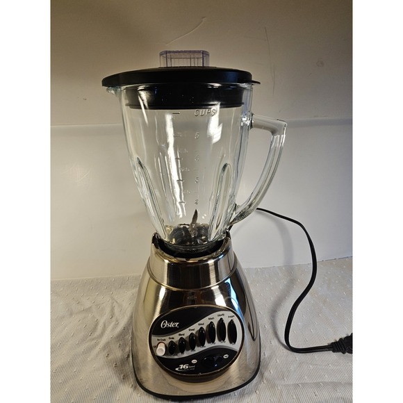 Oster Other - Oster Classic Series 16 Speed Blender Glass 5 Cup Jar Precise Blend All Metal